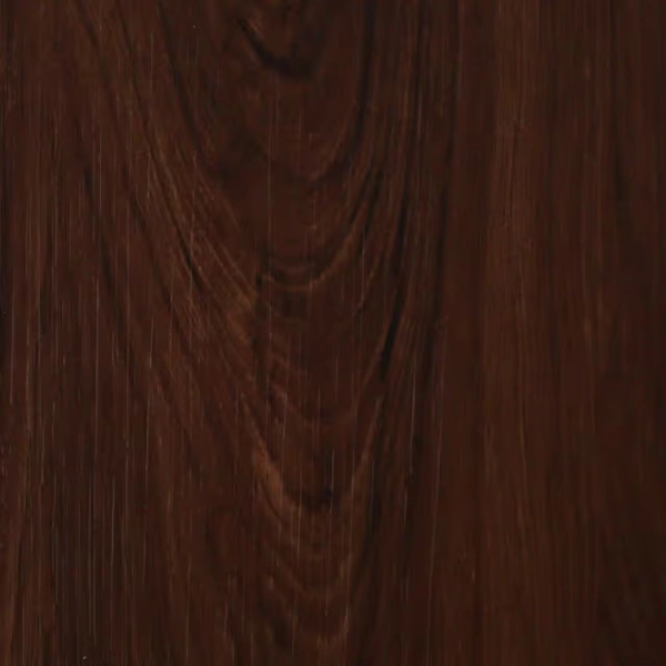 Close-up of dark wood grain with curved patterns