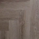 Close-up of oak herringbone floor pattern