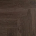 Dark brown herringbone flooring wood grain detail