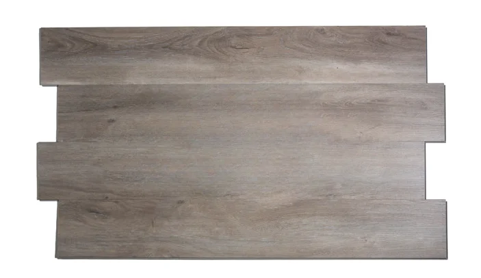 Distressed grey wood planks with soft grain