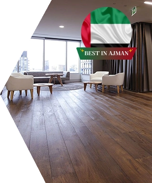 Best SPC Wood Flooring In Ajman Modern Lounge Space