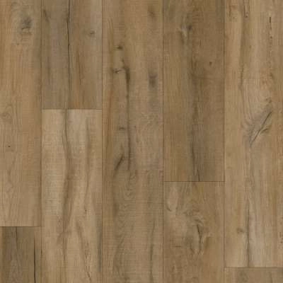 Natural Oak Wood Grain SPC Flooring With Rustic Texture